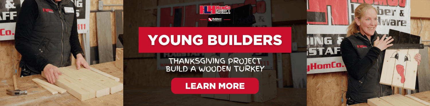 Young Builder DIY Wooden Turkey